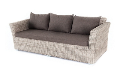 "Капучино" диван из искусственного ротанга трехместный, цвет бежевый "Капучино" диван из искусственного ротанга трехместный, цвет бежевый