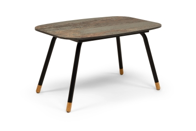 "Верона" журнальный столик из HPL 70х50, H40, каркас черный муар, цвет столешницы "винтаж" "Верона" журнальный столик из HPL 70х50, H40, каркас черный муар, цвет столешницы "винтаж"