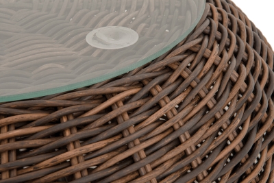 "Барселона" кофейный столик из искусственного ротанга, цвет коричневый "Барселона" кофейный столик из искусственного ротанга, цвет коричневый