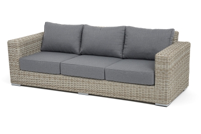 "Боно" диван из искусственного ротанга трехместный, цвет бежевый