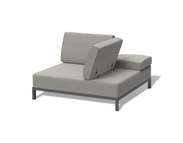 "Амальфи" модуль диванный угловой, каркас из алюминия