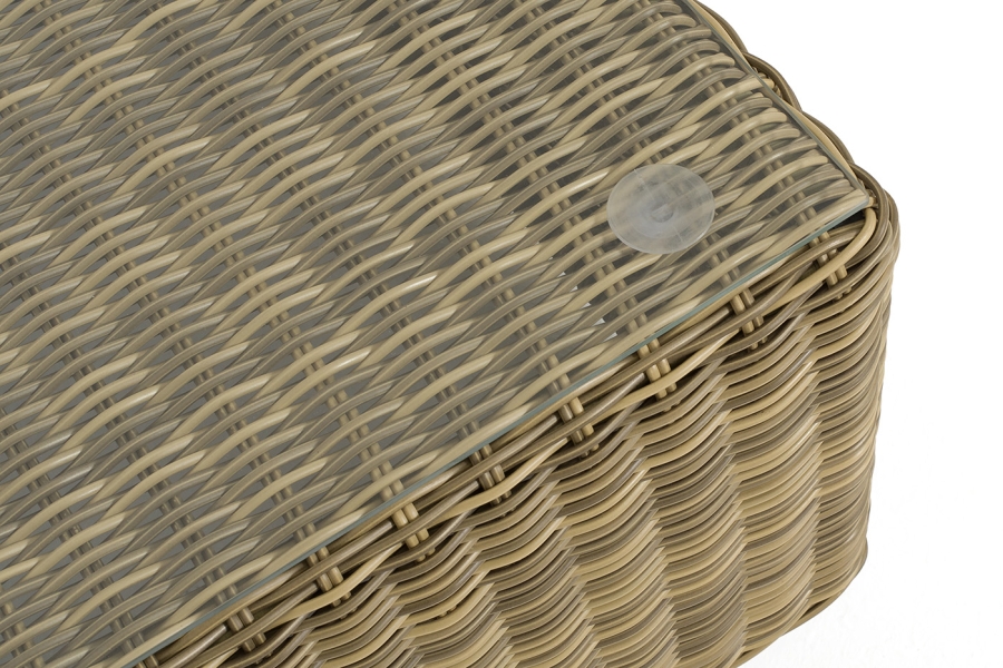 Капри журнальный столик плетеный, цвет соломенный - фото 5