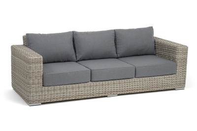 "Боно" диван из искусственного ротанга трехместный, цвет бежевый