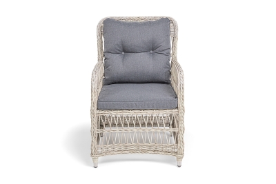 "Цесена" кресло плетеное из искусственного ротанга, цвет бежевый