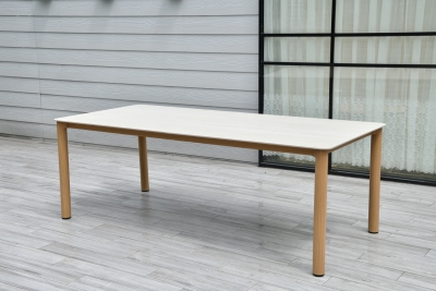 "Кейптаун" стол обеденный из алюминия, столешница из искусственного камня