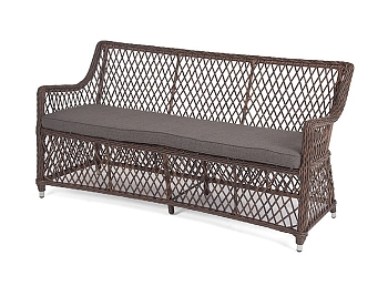 "Латте" диван двухместный из искусственного ротанга, цвет коричневый "Латте" диван двухместный из искусственного ротанга, цвет коричневый