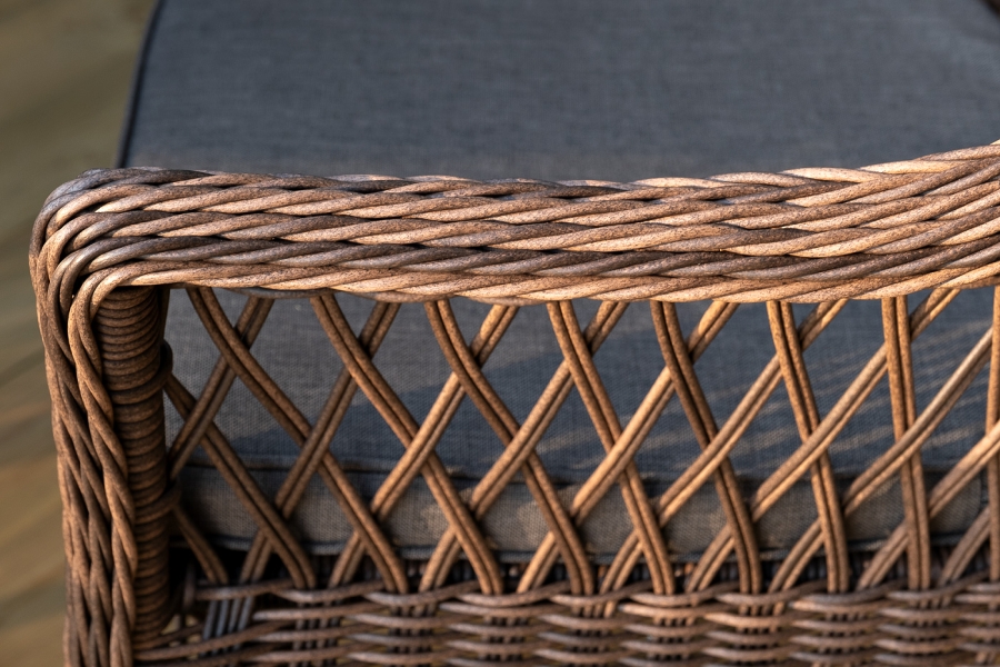 Эспрессо-150 S обеденная группа плетеная, цвет коричневый - фото 9