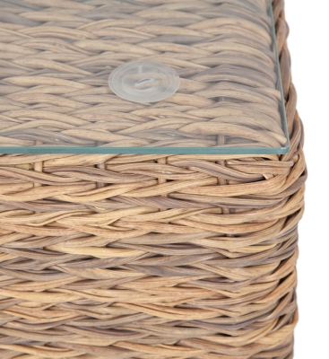 "Лунго" журнальный столик плетеный (гиацинт), цвет соломенный "Лунго" журнальный столик плетеный (гиацинт), цвет соломенный