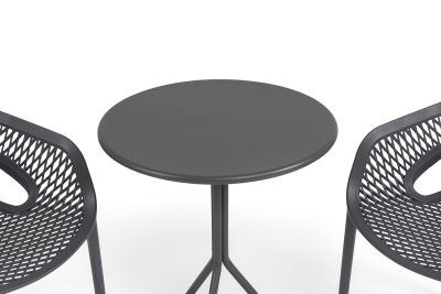 "Беллини" обеденная группа на 2 персоны, цвет темно-серый